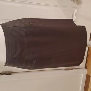 Moda international army Green silk skirt..sz  8